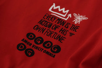 Red Amor Vincit Omnia Crewneck T-shirt Dolce & Gabbana