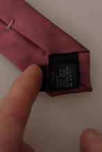 Pink Solid Print Silk Adjustable Necktie Accessory Tie Dolce & Gabbana