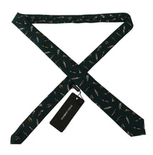 Black Bottle Fantasy Print Silk Adjustable Accessory Tie Dolce & Gabbana