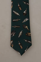 Black Bottle Fantasy Print Silk Adjustable Accessory Tie Dolce & Gabbana