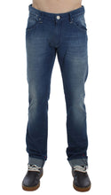 Blue Wash Denim Cotton Stretch Slim Fit Jeans Acht