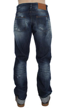 Blue Wash Cotton Denim Regular Fit Jeans Acht