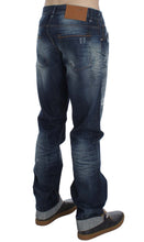 Blue Wash Cotton Denim Regular Fit Jeans Acht