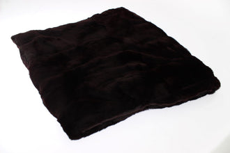 Purple Weasel Fur Crochet Hood Scarf Hat Dolce & Gabbana