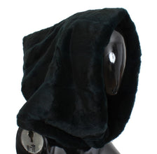 Green Weasel Fur Crochet Hood Scarf Hat Dolce & Gabbana