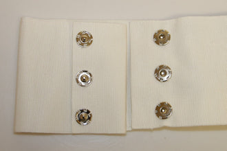 White Crystal Brass Wide Waist Runway Belt Dolce & Gabbana