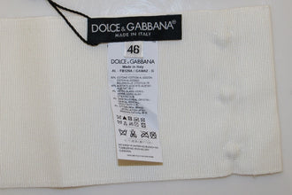 White Crystal Brass Wide Waist Runway Belt Dolce & Gabbana