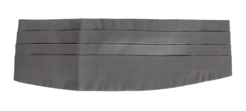 Gray Waist Belt Silk Cummerbund Dolce & Gabbana