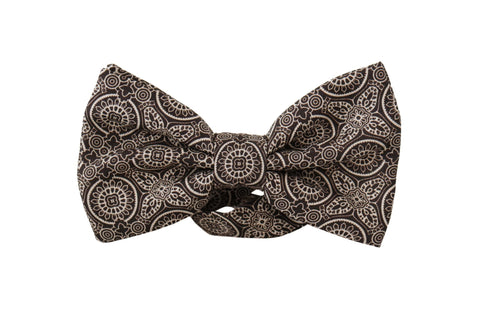 Black white 100% Silk Adjustable Neck Papillon Tie Dolce & Gabbana