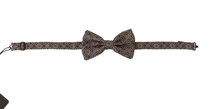 Black white 100% Silk Adjustable Neck Papillon Tie Dolce & Gabbana