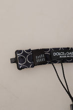 Black White Round 100% Silk Neck Papillon  Tie Dolce & Gabbana