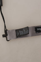 Gray 100% Silk Adjustable Neck Papillon Tie Dolce & Gabbana