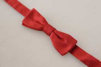 Red 100% Silk Adjustable Neck Papillon Tie Dolce & Gabbana