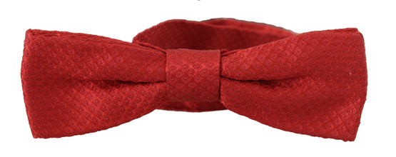 Red 100% Silk Adjustable Neck Papillon Tie Dolce & Gabbana