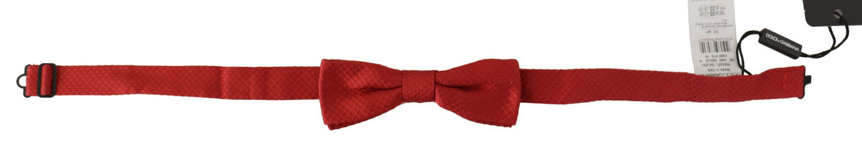 Red 100% Silk Adjustable Neck Papillon Tie Dolce & Gabbana