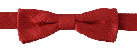 Red 100% Silk Adjustable Neck Papillon Tie Dolce & Gabbana
