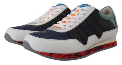 Multicolor Leather Sport Low Top Sneakers Dolce & Gabbana