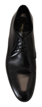 Black Leather Formal Dress Shoes Dolce & Gabbana