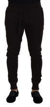 Brown Cashmere Trousers Bottoms Drawstring Pants Dolce & Gabbana