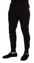 Brown Cashmere Trousers Bottoms Drawstring Pants Dolce & Gabbana