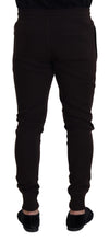 Brown Cashmere Trousers Bottoms Drawstring Pants Dolce & Gabbana