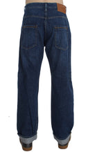 Blue Wash Cotton Baggy Loose Fit Jeans Acht