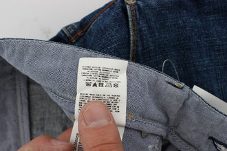 Blue Wash Cotton Baggy Loose Fit Jeans Acht