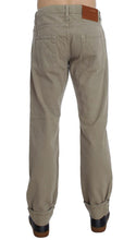 Beige Cotton Patchwork Jeans Acht