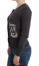 Purple Wool Sequined Cardigan Knit Sweater John Galliano