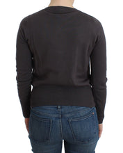 Purple Wool Sequined Cardigan Knit Sweater John Galliano