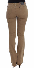 Beige Straight Leg Denim Pants Stretch Jeans Costume National