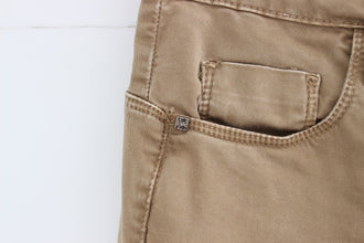 Beige Straight Leg Denim Pants Stretch Jeans Costume National
