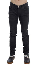 Gray Cotton Stretch Slim Fit Jeans Acht