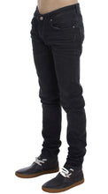 Gray Cotton Stretch Slim Fit Jeans Acht