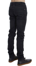 Gray Cotton Stretch Slim Fit Jeans Acht