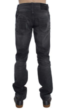 Gray Cotton Regular Low Fit Jeans Acht