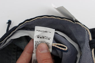 Blue Cotton Regular Straight Fit Jeans Acht