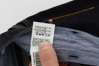 Blue Cotton Regular Straight Fit Jeans Acht