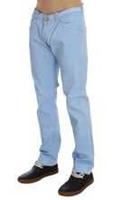 Blue Cotton Stretch Low Waist Fit Jeans Acht