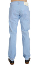 Blue Cotton Stretch Low Waist Fit Jeans Acht