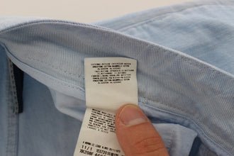 Blue Cotton Stretch Low Waist Fit Jeans Acht