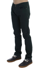 Green Cotton Denim Stretch Straight Fit Jeans Ermanno Scervino
