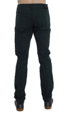 Green Cotton Denim Stretch Straight Fit Jeans Ermanno Scervino