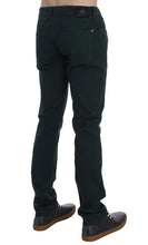 Green Cotton Denim Stretch Straight Fit Jeans Ermanno Scervino