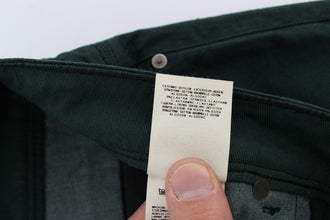 Green Cotton Denim Stretch Straight Fit Jeans Ermanno Scervino