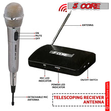 5Core Wireless Microphone Dual Function Wireless - Wired Microphone