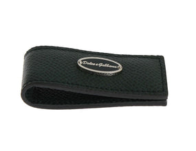Green Leather Magnet Money Clip Dolce & Gabbana