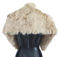 Beige Alpaca Collar Scarf Dolce & Gabbana
