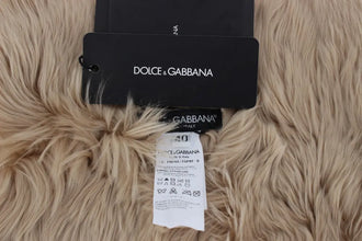 Beige Alpaca Collar Scarf Dolce & Gabbana