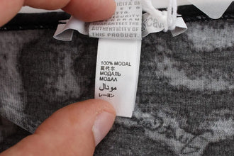 Gray Leopard Modal T-Shirt Blouse Top Cavalli